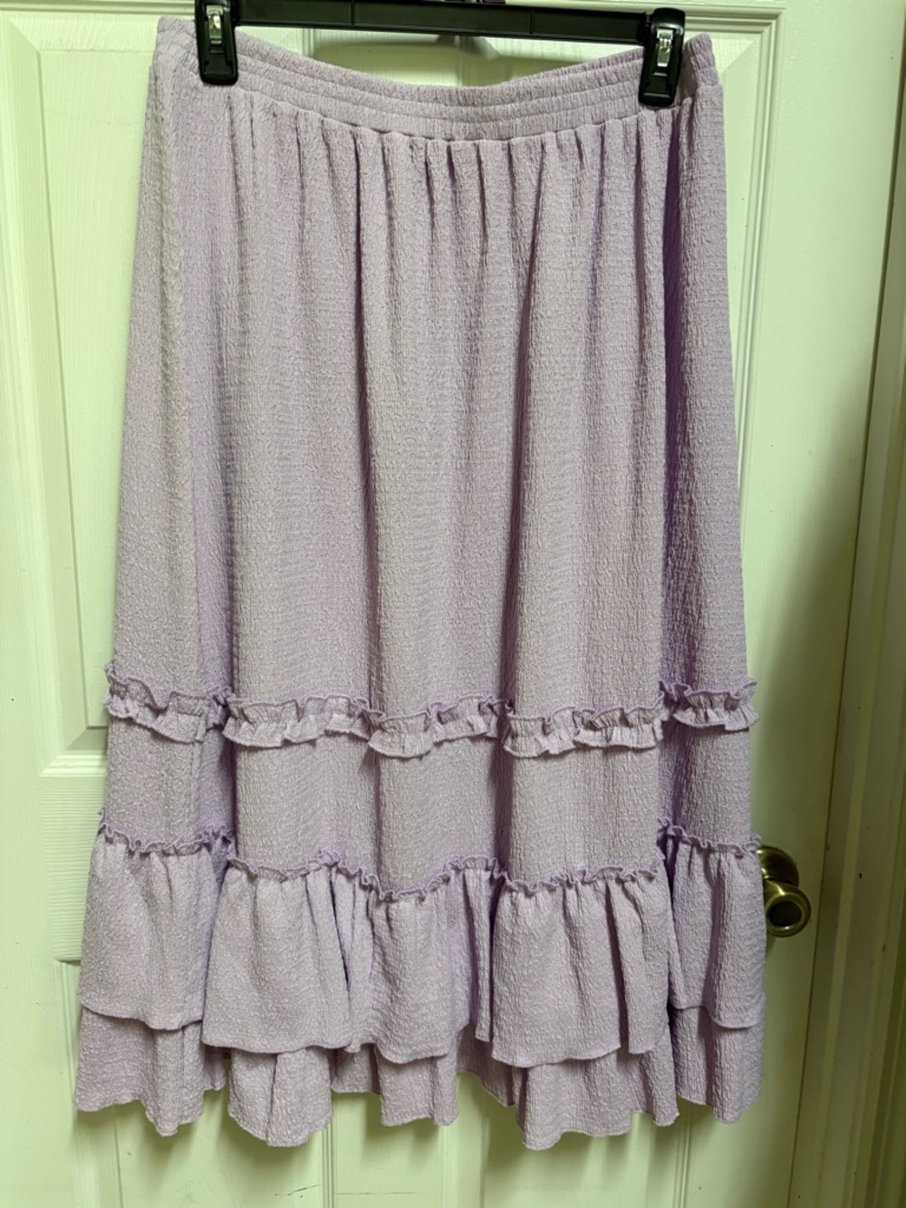 Cato Lavender Tiered Ruffle Midi Skirt